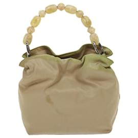 Christian Dior-Bolsa de mão Christian Dior Maris Pearl Nylon Khaki Auth bs9763-Caqui