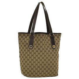 GUCCI GG Canvas Einkaufstasche Beige 153009 Auth ep2313 Beige