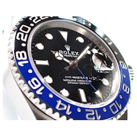 Rolex-ROLEX GMT MasterII blue black bezel 116710BLNR '18 Mens-Silvery