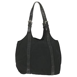 Prada-PRADA Tote Bag Nylon Black Auth bs9826-Black