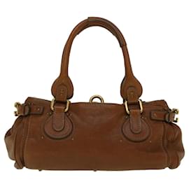 Chloé-Chloe Paddington Shoulder Bag Leather Brown Auth yk9237-Brown