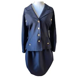 Autre Marque-Skirt suit-Navy blue