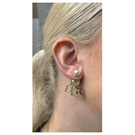 Dior-Boucles d'oreilles dorée  tribales-Bijouterie dorée