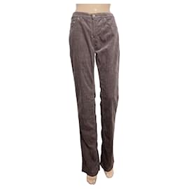 Trussardi Jeans-Pantalones, polainas-Castaño