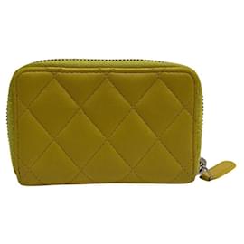 Chanel-Chanel Zip around wallet-Yellow