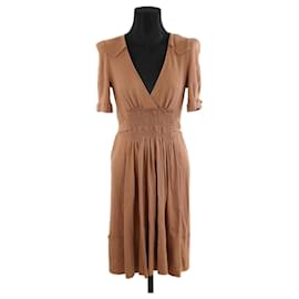 Sonia Rykiel-Cotton dress-Brown