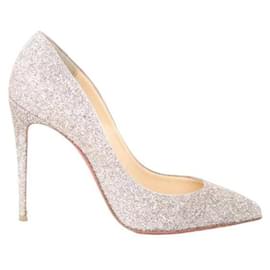 Christian Louboutin-Silver Pigalle heels-Silvery