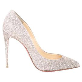 Christian Louboutin Silver Pigalle heels Silvery