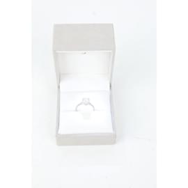 Autre Marque-White gold engagement ring-Silvery