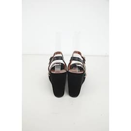 Michel Vivien-Suede sandals-Black