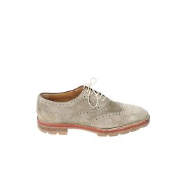 Christian Louboutin Derby in pelle con lacci Grigio