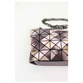 Issey Miyake-Patent Leather Pouch-Purple