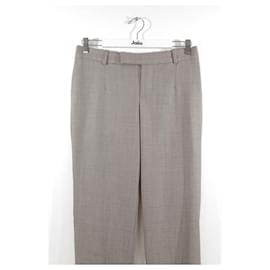 Chloé-Pantalones ajustados de algodón-Gris