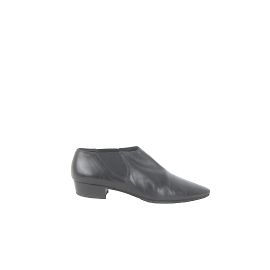 Miu Miu Lederstiefel mit Schnalle Schwarz