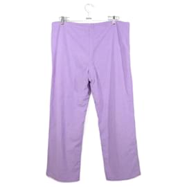 Autre Marque-pantalones anchos de algodon-Púrpura