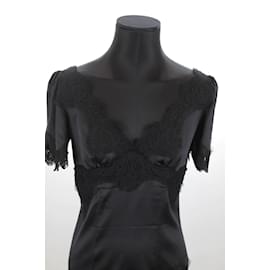 Dolce & Gabbana-Silk T-shirt-Black