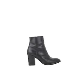 Saint Laurent-Leather boots-Black