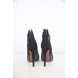 Alaïa-Suede heels-Black