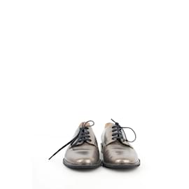 Robert Clergerie-Chaussures à lacets en cuir-Doré