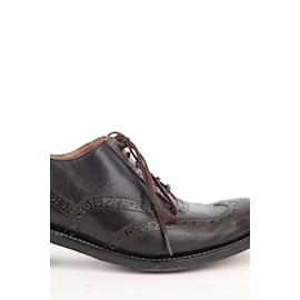 Robert Clergerie-Chaussures à lacets en cuir-Marron