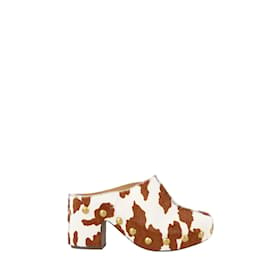 Tory Burch-Leather clogs-Brown