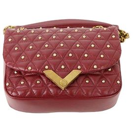 The Kooples Leather Crossbody Dark red