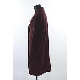 See by Chloé-Mid length coat in wool-Dark red