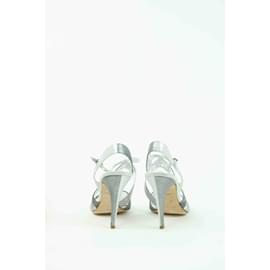 Rene Caovilla-Leather sandals-Grey
