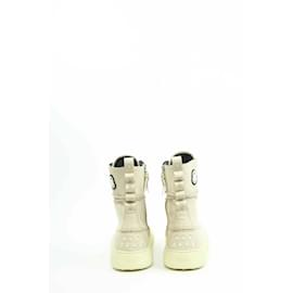 Tod's-Leather snow boots-Beige