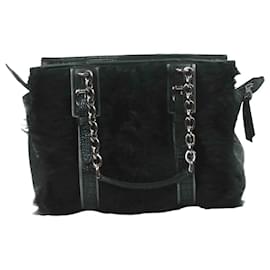 Longchamp-Leather Handbag-Black