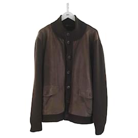 Loro Piana-Leather coat-Brown