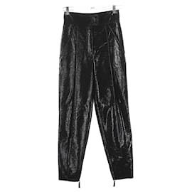 Armani-Pantalones de cuero-Negro