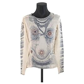 Jean Paul Gaultier-Top in seta-Beige