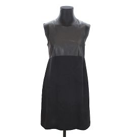 Vince Leder über Kleid Schwarz