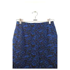 Louis Vuitton-Mini jupe bleu-Bleu