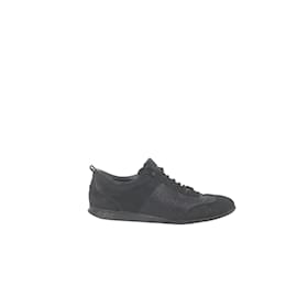 Louis Vuitton-Leather sneakers-Black