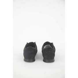 Louis Vuitton-Leather sneakers-Black