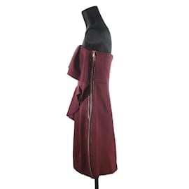 Lanvin-Bordeaux dress-Dark red