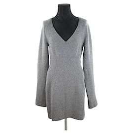 Balenciaga-Vestido de lana-Gris
