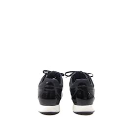 Louis Vuitton-Zapatillas con monograma de piel-Negro