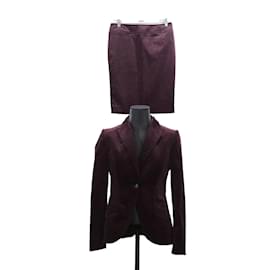 Gucci-Velvet suit jacket-Dark red