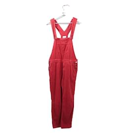 Autre Marque-Cotton jumpsuit-Red