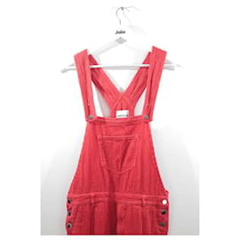 Autre Marque-Cotton jumpsuit-Red