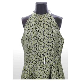 Kenzo-vestido verde-Verde