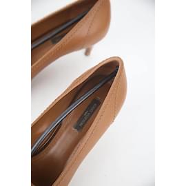 Louis Vuitton-Leather Heels-Brown