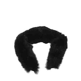 Sprung Frères-Fur scarf-Black