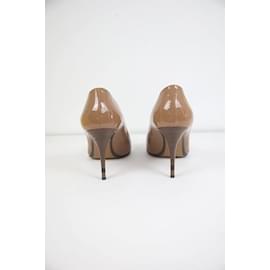 Fendi-Leather Heels-Brown