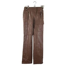 Autre Marque Calça Misbhv Marrom de Couro Artificial M Marrom