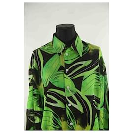Autre Marque-Camicia di cotone-Verde
