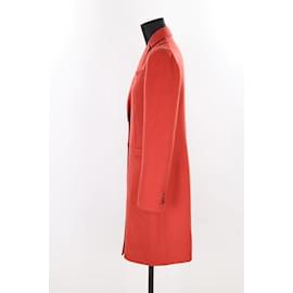 Loro Piana-cashmere cardi coat-Red
